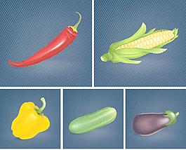 蔬菜牛仔布背景图片