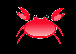一个红色的crab2