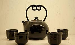 黑釉陶瓷茶壶图片