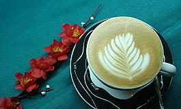 花样咖啡 西餐 摄影图片