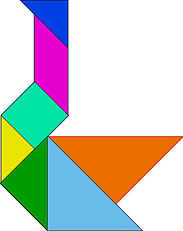 七巧板拼图剪贴画