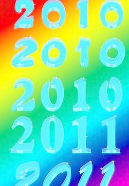 2011新年水晶字体PSD分层素