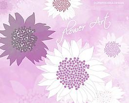 抽象葵花背景PSD分层素材