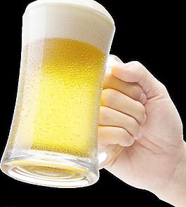 举手的啤酒图片