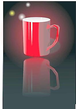 红杯子图片