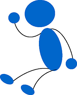 蓝人剪贴画