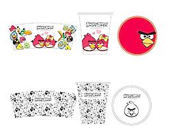 愤怒的小鸟一次性杯子图片