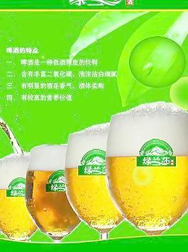 绿兰莎啤酒图片