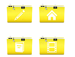 黄色文件夹图标