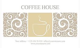 咖啡卡片图片