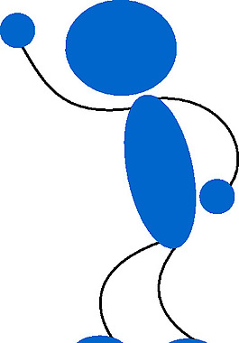 蓝人剪贴画