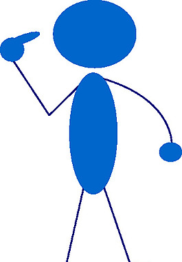 蓝人剪贴画