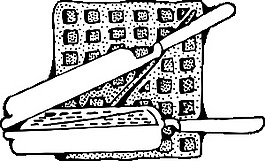 华夫饼和华夫铁板剪贴画