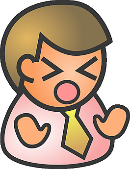 人们商务男伤心的剪辑艺术