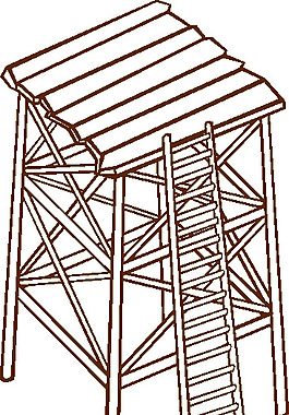了望塔剪贴画