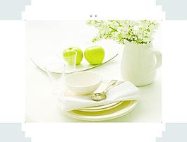 餐厅背景画图片