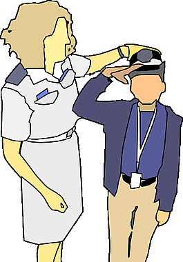 教学如何敬礼剪贴画