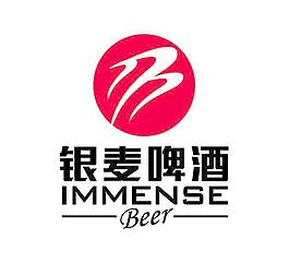 银麦啤酒标志矢量图图片