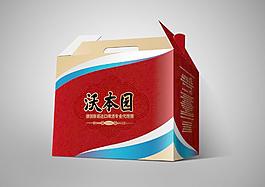 灌装啤酒手提盒(平面图)图片