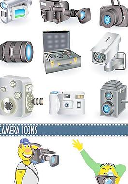 摄影摄像设计元素矢量素材