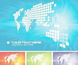 世界地图背景矢量素材