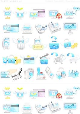 电子商务图标矢量图
