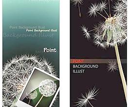 梦幻蒲公英海报背景矢量图