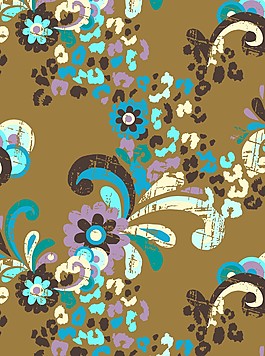 服装花卉印花图案