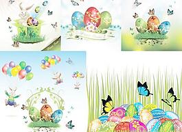 复活节贺卡设计矢量素材