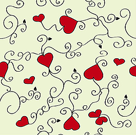 爱心花纹