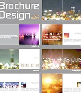 版式折页画册矢量素材