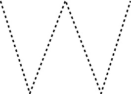 大写字母W的剪辑艺术