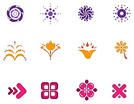 花纹花边图标矢量图