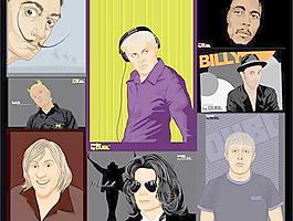 国外人物插画矢量素材