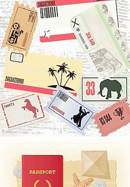 旅行旅游元素矢量图