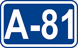 公路A81标志剪贴画