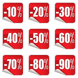 标签标贴矢量图