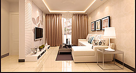 白色背景墙设计