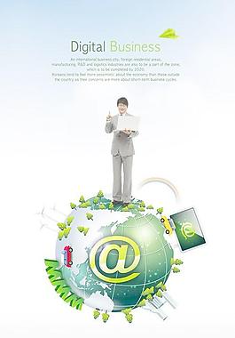 网络IT科技人才PSD图片素材