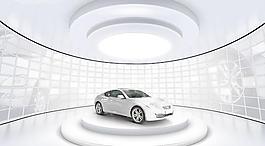 高级单门轿跑车广告PSD分层