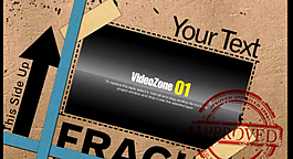 牛皮纸张视频模板