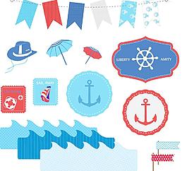 海洋矢量元素图片