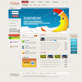 周末娱乐消遣网页模板