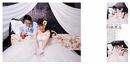 致爱一生简洁婚纱模板