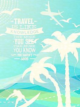 夏日旅游背景图片