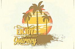 夏日旅游背景图片