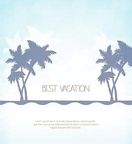 夏天旅游图标图片