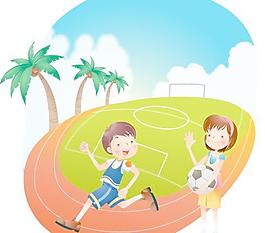 矢量快乐暑假图片