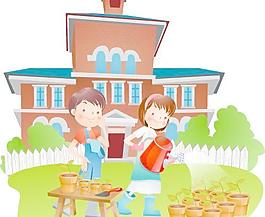 矢量快乐暑假图片