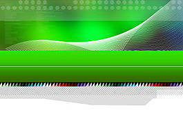 绿色线条ppt模板